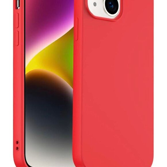 iphone 14 plus red silicone phone case - Picture 2 of 3